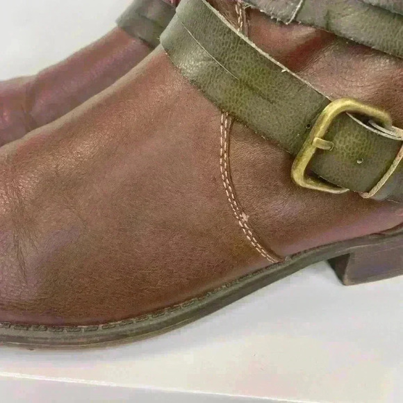 ROXY vintage boho Jensen Ankle Boots Women Size 6.5 Brown With Zipper - Picture 8 of 15